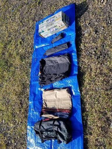 ハーレーテントと小川テントのセット 前室ありツーリングテント 手渡しのみ