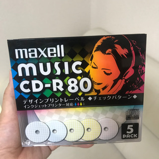 maxell CD-Ｒ　5枚組　（決まりました）インクジェットプ...