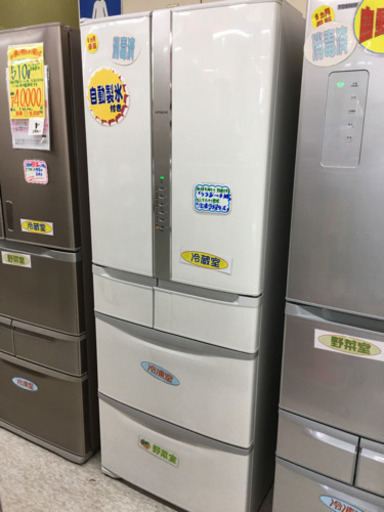 日立　505L フレンチ冷蔵庫　2017年製