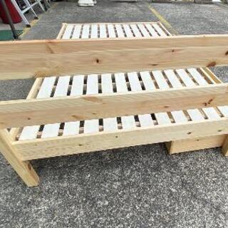 無印良品 MUJI (SD-1) 木製ベッド パイン材 セミダブル