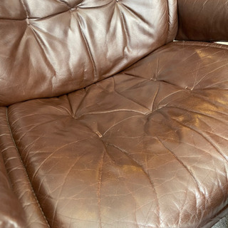 【売約済み】　Ekornes エコーネス　ロイヤル 本革 ストレスレスチェア　オットマン　本革　レザー　検　ローヤル　Royal  stress less chair チェアー　イージーチェア　1人掛け　ソファ　レザー　ブラウン　ダークブラウン　茶色　焦茶　メンテナンス済み　【47万円】