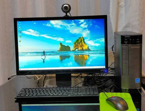 最終値下げ！！25,000円➡22,000円➡20,000円　 Windows10・23インチ/ワイド型液晶 デスクトップPC