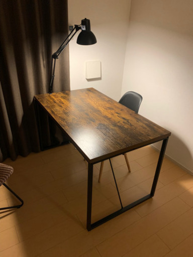 テーブル　椅子　テーブルライトセット