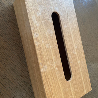 難有り！木製ティッシュボックス