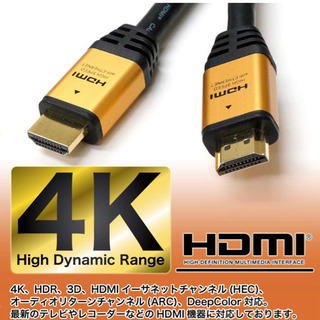 ホーリック 4K対応HDMIケーブル 10m ゴールド HDM1...