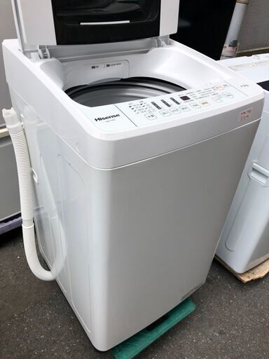 ☆中古 激安！！￥12,000　Hisense  ハイセンス　4.5kg  全自動洗濯機　2019年製  HW- T45C型　【KBG063】
