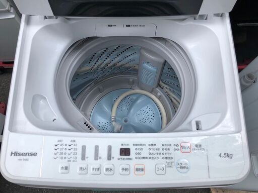 ☆中古 激安！！￥12,000　Hisense  ハイセンス　4.5kg  全自動洗濯機　2019年製  HW- T45C型　【KBG063】