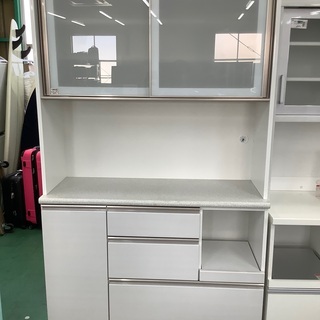 家具ならトレファク吉川店！！ ニトリ レンジボード 2枚扉 ホワイト