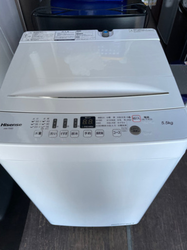 No.965 ハイセンス　5.5kg洗濯機　2020年製　近隣配送無料