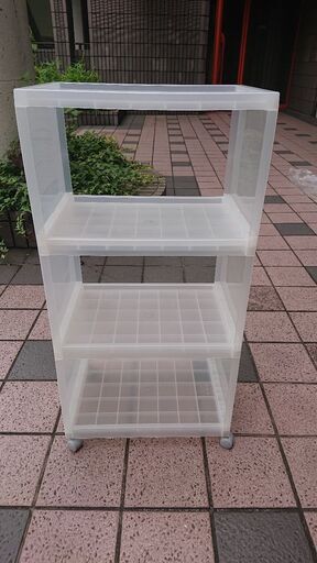 配送可 無印良品 ポリプロピレン組立式ワゴン キャスター付 ３段 幅２９ 奥行４１ ５ 高さ８３ｃｍ 中古品 21 7 23投稿 Goジモティー 都筑ふれあいの丘の収納家具 収納ケース の中古あげます 譲ります ジモティーで不用品の処分