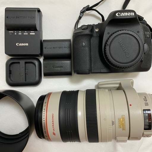 Canon EOS7D 望遠レンズ100-400 バッテリー