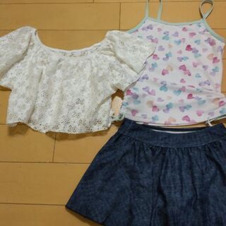 マザウェイズ　女の子水着　3点セット　130cm