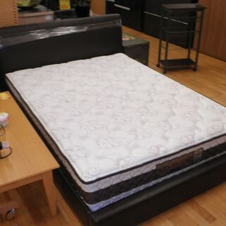 k333☆ダブルベッド☆フランスベッド☆フレーム＋マットレス☆幅1500