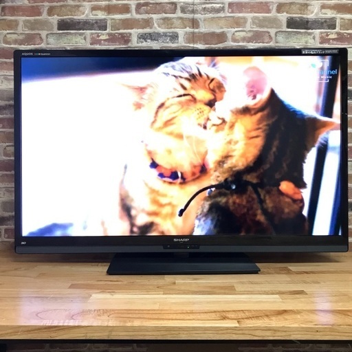 即日受渡❣️SHARP 地デジ最高画質クアトロン60型TVネット視聴38000円