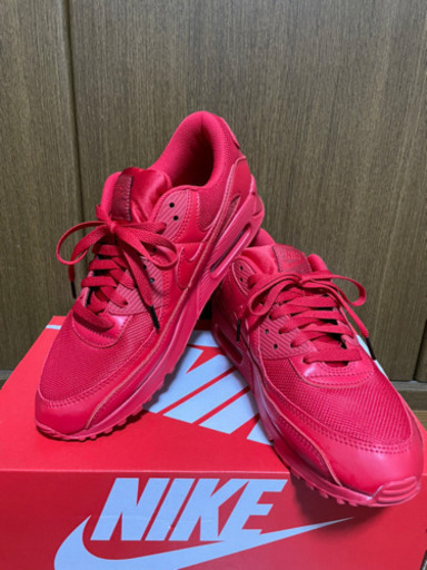 【ほぼ新品/27.5cm】NIKE エアマックス 90 レッド 赤