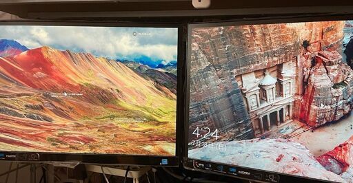 （済み）【2枚セット】残保証2年付き 23型IPS液晶モニタ PHILIPS 236E7EDAB/11 デュアルモニタ用に