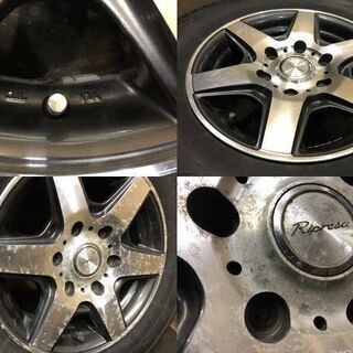 【YOKOHAMA ice GUARD G075 195/80R15 107/105L LT】スタッドレス【Ripresa 15インチ 6J6HPCD139.7+33】2017年製 ハイエース等　(VTC414) クレジットカード QR決済可能