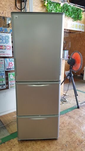 【愛品館市原店】SHARP 2020年製 350L 3ドア冷蔵庫 　SJ-WA352F-S【管理IR013460-104】