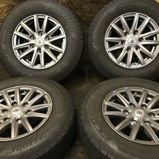 【BS ECOPIA R710 195/80R15 107/105N LT】夏タイヤ【SEIN 15インチ 6J6HPCD139.7+33】2019年製 バリ溝 200系ハイエース等　(VTP404) クレジットカード QR決済可能