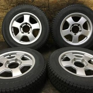 【GOODYEAR WRANGLER IP/N 175/80R16】スタッドレス【社外ホイール 16インチ 5.5J5HPCD139.7+22】バリ溝 ジムニー用　(VTJ336) クレジットカード QR決済可能