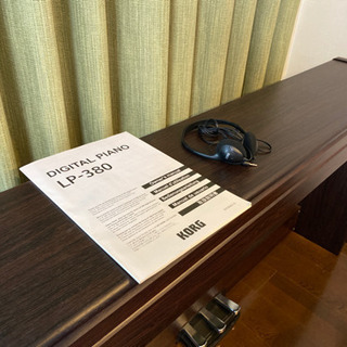 KORG 電子ピアノ LP-380 説明書、イヤホン付き