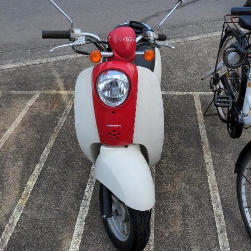 ホンダスクーピー色ホワイトアンドレッド