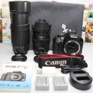 ❤️予備バッテリー付き❤️Canon kiss x2 超望遠ダブルレンズ❤️②