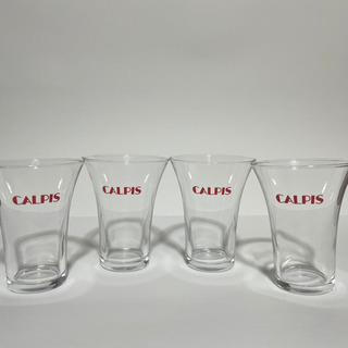 カルピス　グラス　4個セット　昭和レトロ