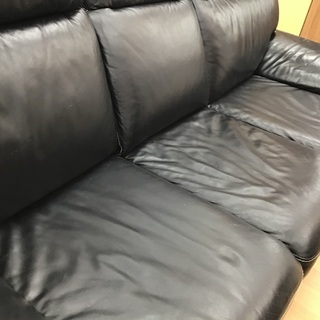 トレファク新長田】レザーの3人掛けソファが入荷いたしました【取りに来