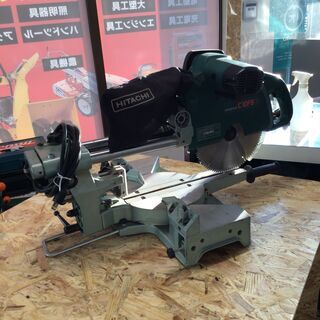 【中古】【動作OK】HITACHI　ヒタチ　スライド卓上丸ノコ　...