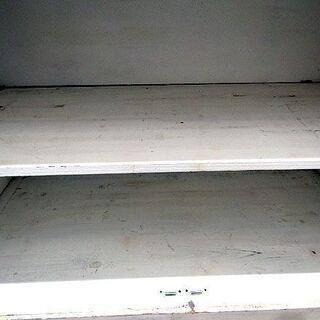 札幌市/清田区　カントリー調 キッチンボード アメリカン カントリー キャビネット ホワイト 食器棚