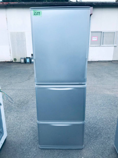 ✨2018年製✨‼️350L‼️227番 シャープ✨ノンフロン冷凍冷蔵庫✨SJ-W351D-S‼️