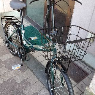 maruishi ROXY 20吋折り畳み自転車 外装6段/ダークグリーンxブラック