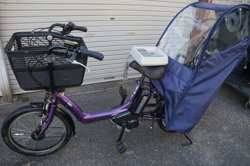 ヤマハ電動アシスト・後部子乗せ付（前も可）・PAS KISS!レインカバー
