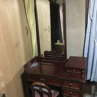 ジャンク　古い鏡台　家具