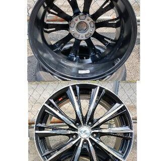 Weds LEONIS LV 18インチ × 7J+53 5穴 PCD114.3 良好品】レオニス LV 18in 7J +53 PCD114.3 4本セット ノア