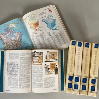 英語百科事典と地図帳あげます。