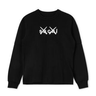 sacai x KAWS / Flock Print Long Sleeve Tee おまけ ステッカー付き sacai x KAWS / Flock Print Long Sleeve Tee おまけ ステッカー付き