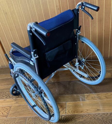 車椅子マキテック KC-1ブルー マキテック 自走式車いす カラーズ KC-1