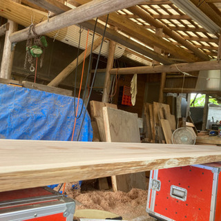 熊本 人吉 球磨地方産 杉無節カウンターテーブル4m