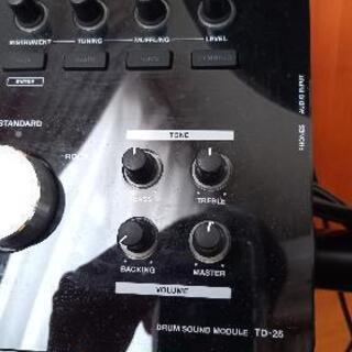【電子ドラム】ROLAND ( ローランド ) / TD-25SC (ドラムマット、ハイハット、DWペダル、アンプ、スローン付)