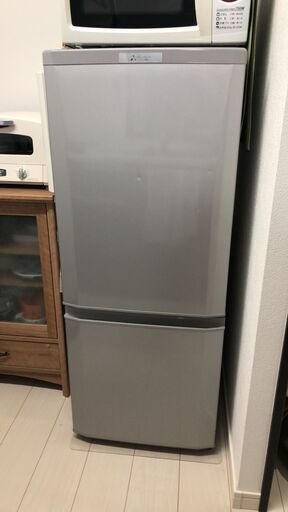 2016年製【ミツビシ】ノンフロン冷凍冷蔵庫 2D MR-P15Z-S1 146L