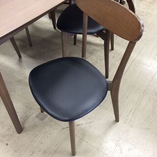 J596 ニトリ ダイニングテーブルセット 4人用 DC SABLE DBR ダーク 