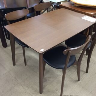 J596 ニトリ ダイニングテーブルセット 4人用 DC SABLE DBR ダーク 