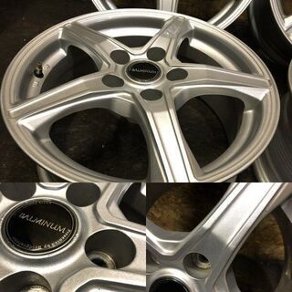 BS BALMINUM VR5 社外ホイール 16インチ 4本 6.5J5HPCD114.3+39 トヨタ純正ナット必須 マークX カムリ等　(VHH178) クレジットカード QR決済可能
