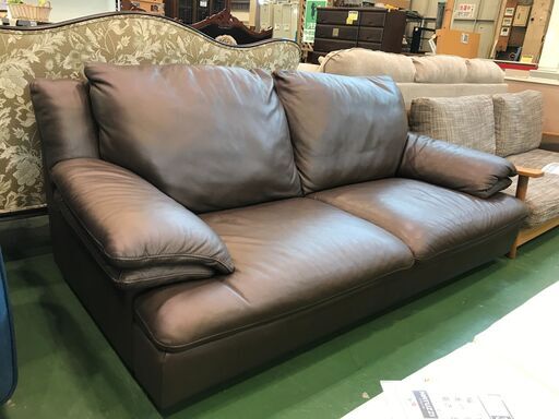 愛品館八千代店】Italsofa イタルソファ 総本革3人掛けソファ【愛八SF 