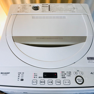使用3か月✨SHARP✨全自動✨洗濯機✨4.5k✨清掃済み😍