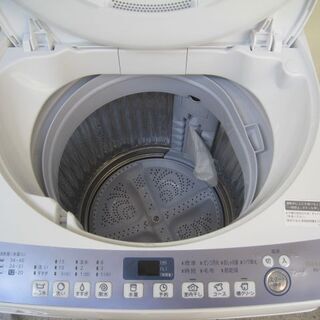SHARP 7.0kg 洗濯機 ES-T710-W シャープ ふろ水ポンプとホース未使用 