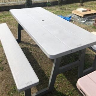 ガーデンテーブル　アウトドアテーブル　ピクニックテーブル　