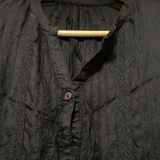 黒いブラウス　シャツ - 服/ファッション